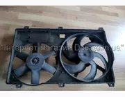 Б/У Диффузор радиатора Fiat Ducato 244 (2002-2006) на 2 вентилятора, 1305196080