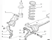 Б/У Поворотный кулак (цапфа + ступица) правый/левый R15 Peugeot Boxer (1994-2002)1300503080,1328084080,1300502080,1328085080